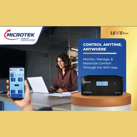 Microtek UPS LUXE SW 1400 (1100VA/12V) WiFi Pure Sine Wave Inverter for Home