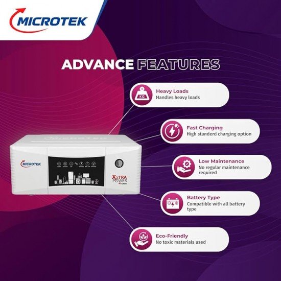 Microtek XXTRA POWER VTURBO New 2100 24V DG Inverter for Home