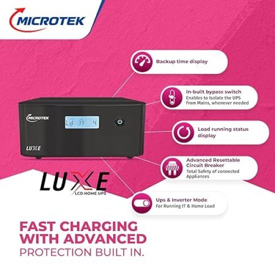 Microtek Inverter with Lithium Battery