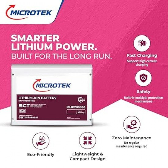 Microtek Inverter with Lithium Battery