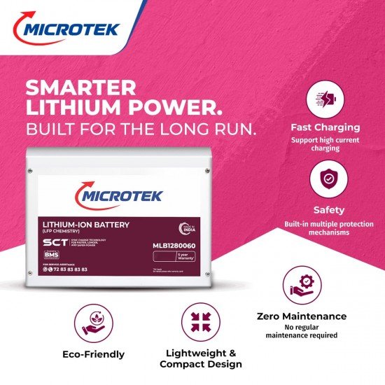 Microtek Inverter(LUXE NEW 1400) with Lithium Battery