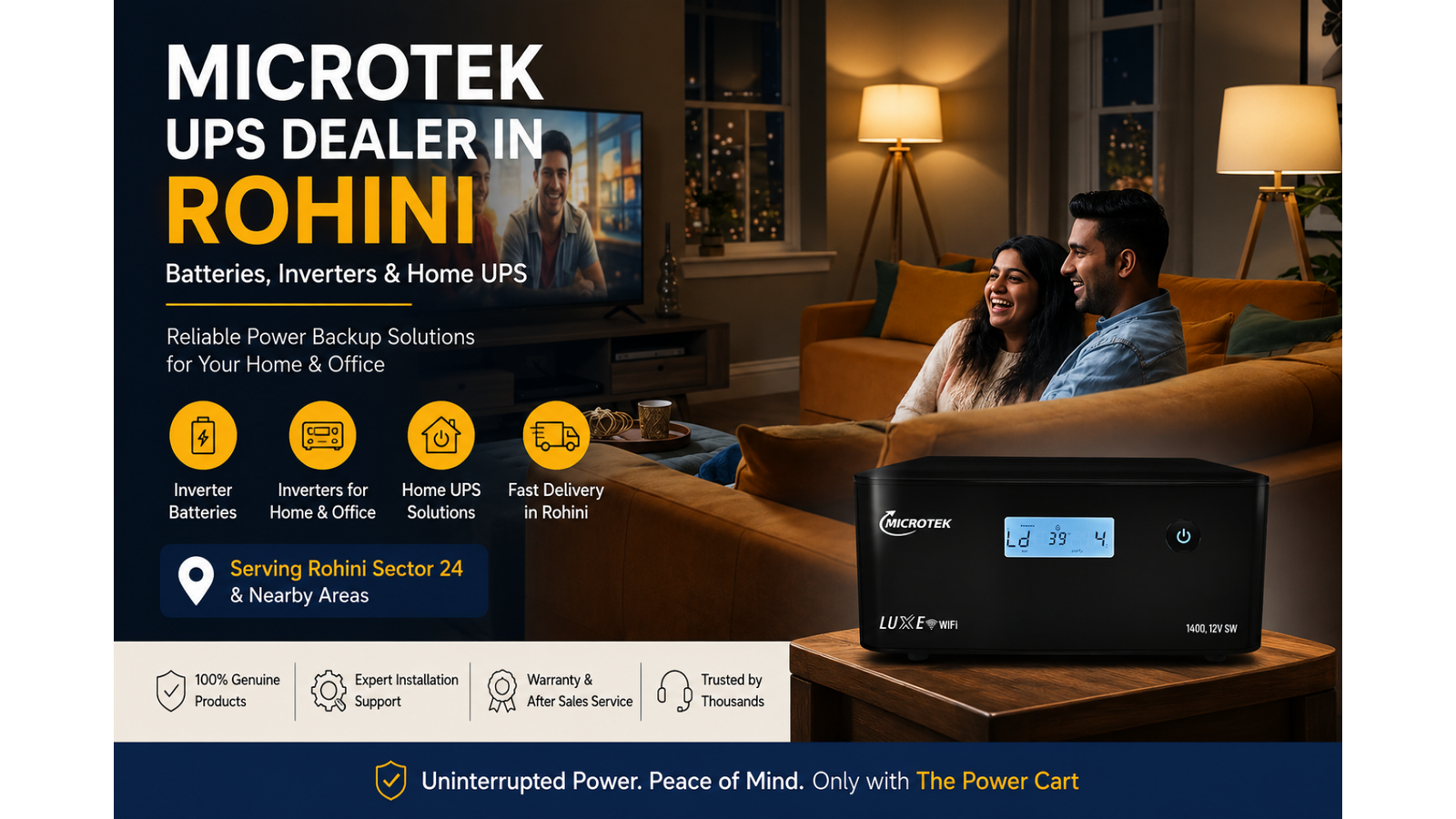 Microtek UPS Dealer in Rohini: Batteries, Inverters & Home UPS