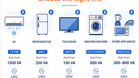 How to Choose Stabilizer Capacity for Home Appliances (VA/Watt Guide)