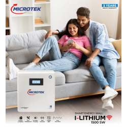 Microtek I-Lithium WiFi 1500SW Smart Energy Wall Inverter with In-Built Lithium Battery